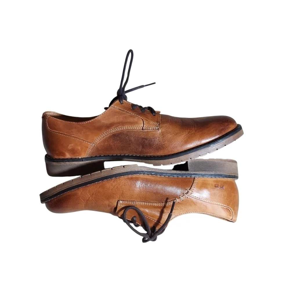 Bed Stu Workshop Leather Oxford Shoes Men’s 9 Brown Vegetable Tanned Lace Up